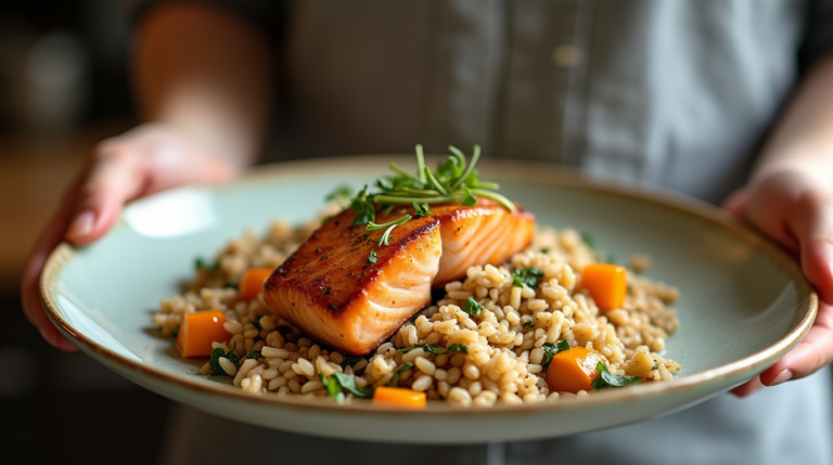 Salmon Veg and Rice Recipe